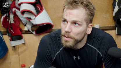 Erik Cernak | Postgame vs Minnesota Wild