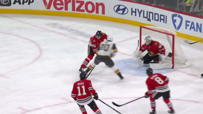 VGK@CHI: Saad scores goal against Arvid Soderblom