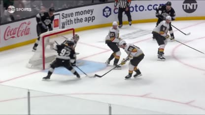VGK@LAK: Clarke scores goal against Akira Schmid