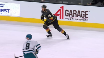 SJS@VGK: Hertl scores goal against Alex Nedeljkovic