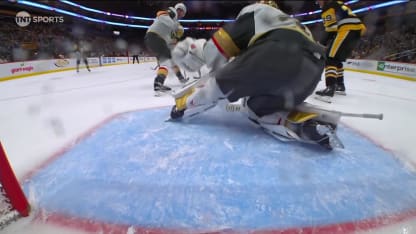 VGK@PIT: Rust scores goal against Adin Hill