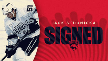 Florida Panthers Agree to Terms with Forward Jack Studnicka on One-Year, Two-Way Contract