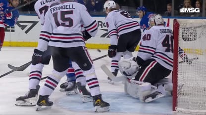 CHI@NYR: Robertson scores goal against Arvid Soderblom