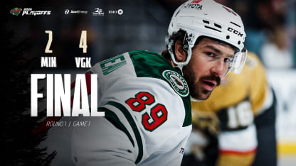 Minnesota Wild Vegas Golden Knights game 1 recap April 20