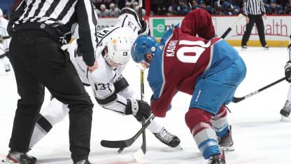 Nazem Kadri Faceoff Los Angeles Kings