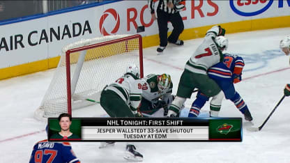 First Shift: Wallstedt Continues Strong Play