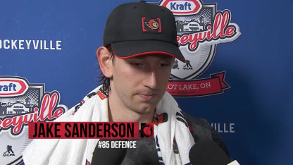 Jake Sanderson Postgame Media vs PIT