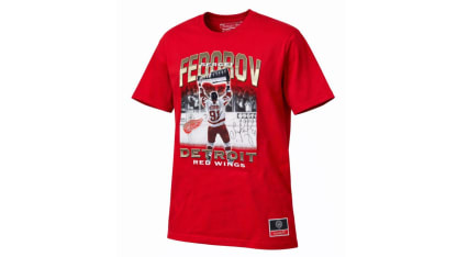 DET ShopHockeytown Fedorov Red Shirt