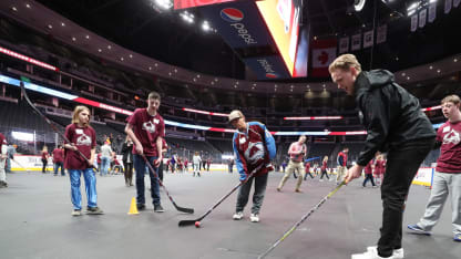 Mikko Rantanen Special Olympics Floor Hockey Community Community Relations Hockey is for Everyone