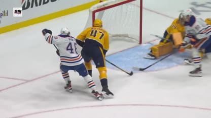 EDM@NSH: Perry scores goal against Juuse Saros