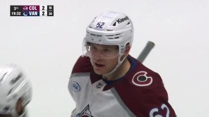 COL@VAN: Lehkonen scores goal against Kevin Lankinen