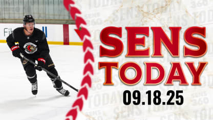 Sens Today: Training Camp Underway at Bell Sensplex