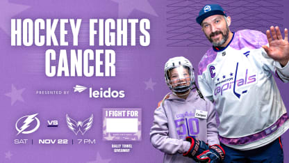 Capitals Announce Initiatives Surrounding Hockey Fights Cancer Month