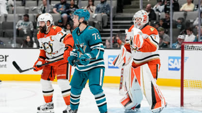 Sharks fall to Ducks in shootout despite strong performance from Vanecek