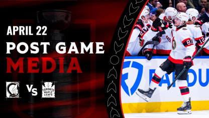 Adam Gaudette Postgame Media vs TOR
