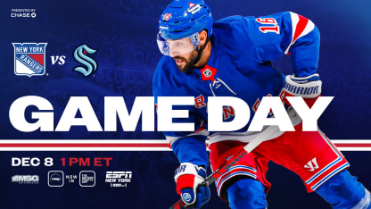 Rangers vs. Kraken: Pregame Notes | 12.08.24