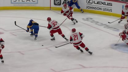 BUF@CAR: Aho scores goal against Alex Lyon