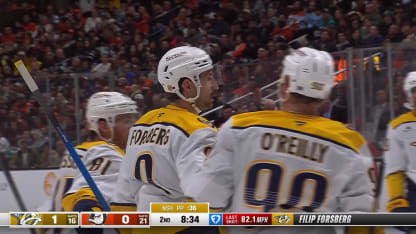 NSH@ANA: Forsberg scores PPG against Lukas Dostal