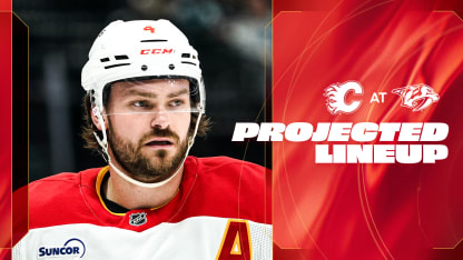 Projected Lineup - Flames @ Predators - 02.12.25