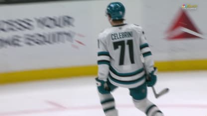 Celebrini ties it late in 3rd