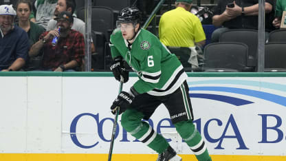 Dallas Stars Lian Bichsel eine Option der Dallas Stars Spiel 5 Edmonton Oilers