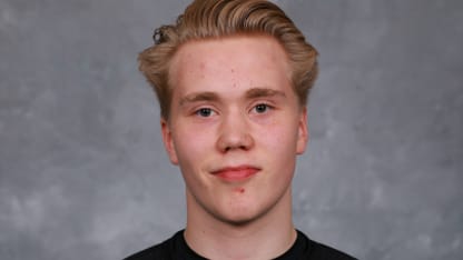 Lasse Boelius #16 poses for a headshot at the 2025 NHL Scouting Combine at the LECOM Harborcenter on June 5, 2025 in Buffalo, New York. (Photo by Bill Wippert/NHLI via Getty Images)