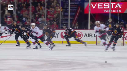 OTT@CGY: Pospisil scores goal against Linus Ullmark