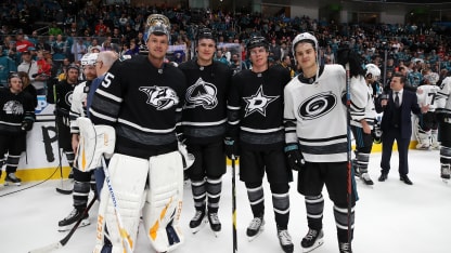 Mikko Rantanen All-Star Game Finnish Finland Pekka Rinne Miro Heiskanen Sebastian Aho San Jose