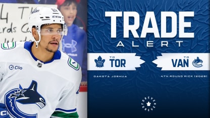 Maple Leafs Complete Trade with Vancouver