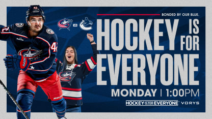 blue jackets celebrate hockey is for everyone night 2024