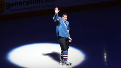 Milan Hejduk 1000 NHL Games ceremony skate February 4, 2013