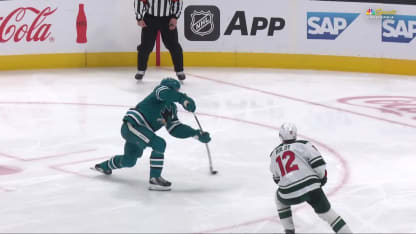 MIN@SJS: Celebrini scores goal against Jesper Wallstedt