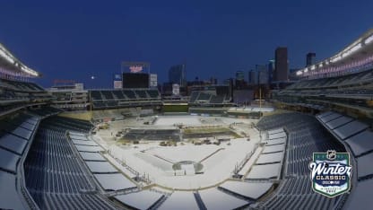 Une patinoire au Target Field