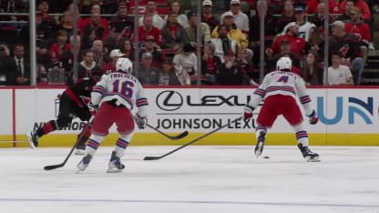 NYR@CAR: Gostisbehere scores PPG against Igor Shesterkin