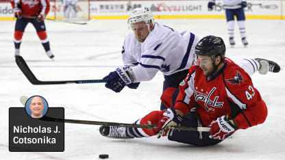 Leo Komarov, Tom Wilson - Cotsonika badge