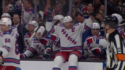 NYR@BOS: Lafrenière scores empty-net goal