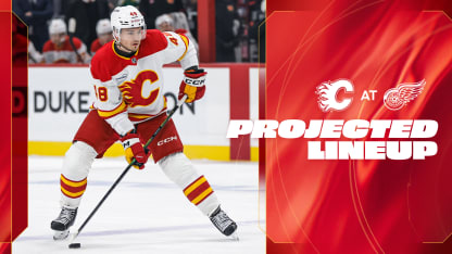 Projected Lineup - Flames @ Red Wings - 16.03.26