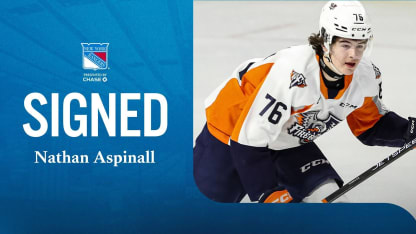 Rangers Agree to Terms with Nathan Aspinall