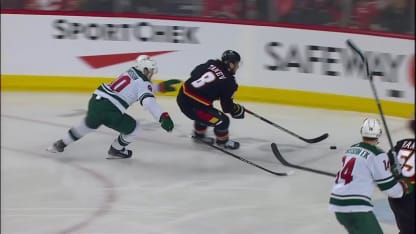 MIN@CGY: Eriksson Ek scores goal against Dustin Wolf