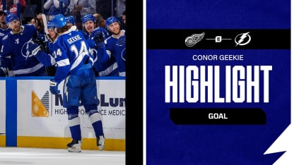TBL vs. DET | Geekie ties it on a breakaway