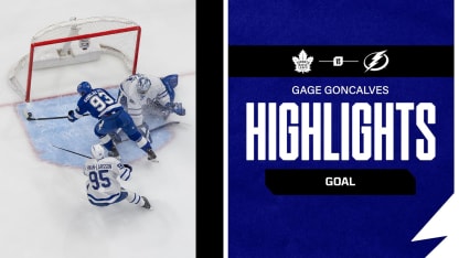 TBL vs. TOR | Goncalves dives for the goal