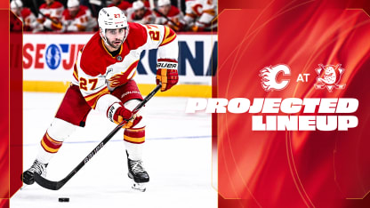 Projected Lineup - Flames @ Ducks - 01.03.26