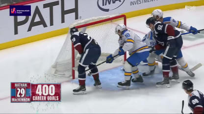 MacKinnon's 400th career goal
