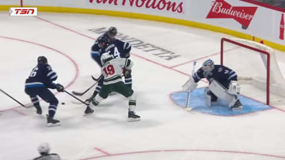 MIN@WPG: Bankier scores goal against Kaapo Kahkonen