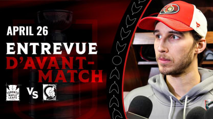 Dylan Cozens entrevue d'avant-match contre TOR