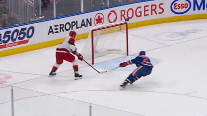 CAR@EDM: Staal scores empty-net goal