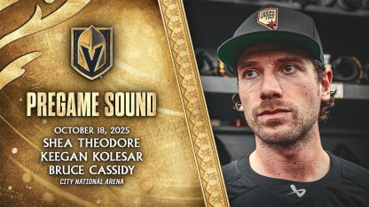 🎥 PREGAME SOUND: Theodore, Kolesar & Cassidy