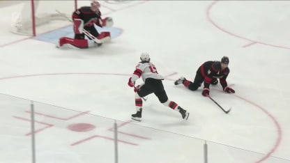 NJD@CAR: Glass scores goal against Frederik Andersen