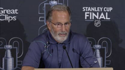 Tortorella speaks with the media