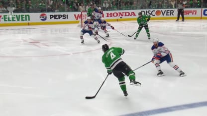 EDM@DAL: Heiskanen scores goal against Stuart Skinner